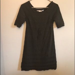 Knee length  mid sleeve sweater dress